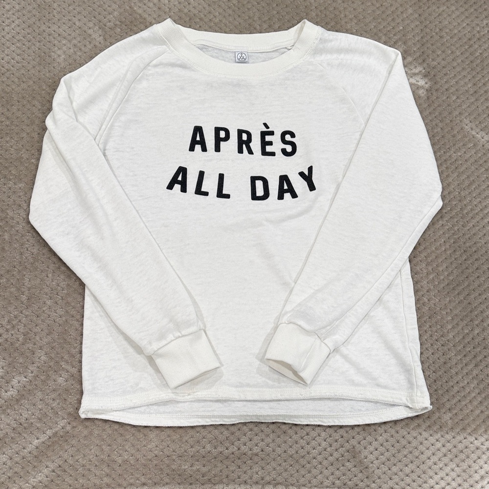 Alternative thin Apres All Day Cream Sweatshirt